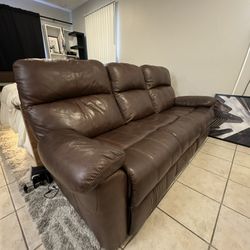 Brown Leather Sofa Recliners