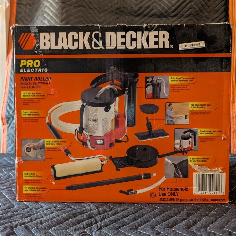 Black & Decker Pro Electric Paint Roller – Open Box for Sale in Banning ...