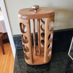 Spinning Wooden Spice Rack Holder