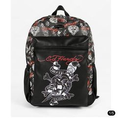 Ed Hardy Death Or Glory Laptop Backpack 