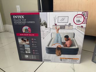 Intex Dura-Beam Deluxe Queen Pillow Top Airbed