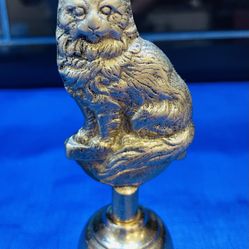  Vintage And So Pretty! Solid Brass Cat Bell 