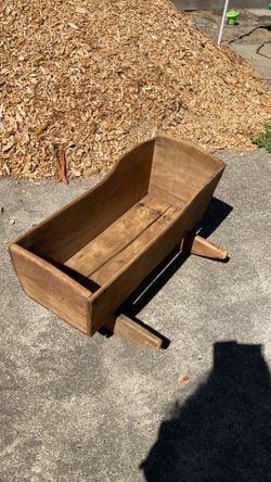 Antique cradle primitive 1840s Oregon Trail