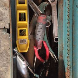 Tool Box And Tools $25