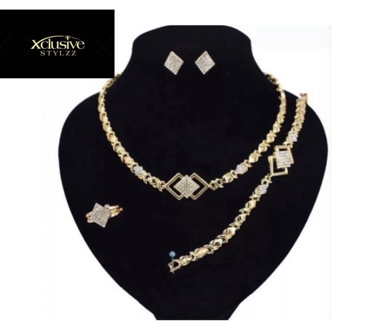 18K Gold Plated 4pc Jewelry Set