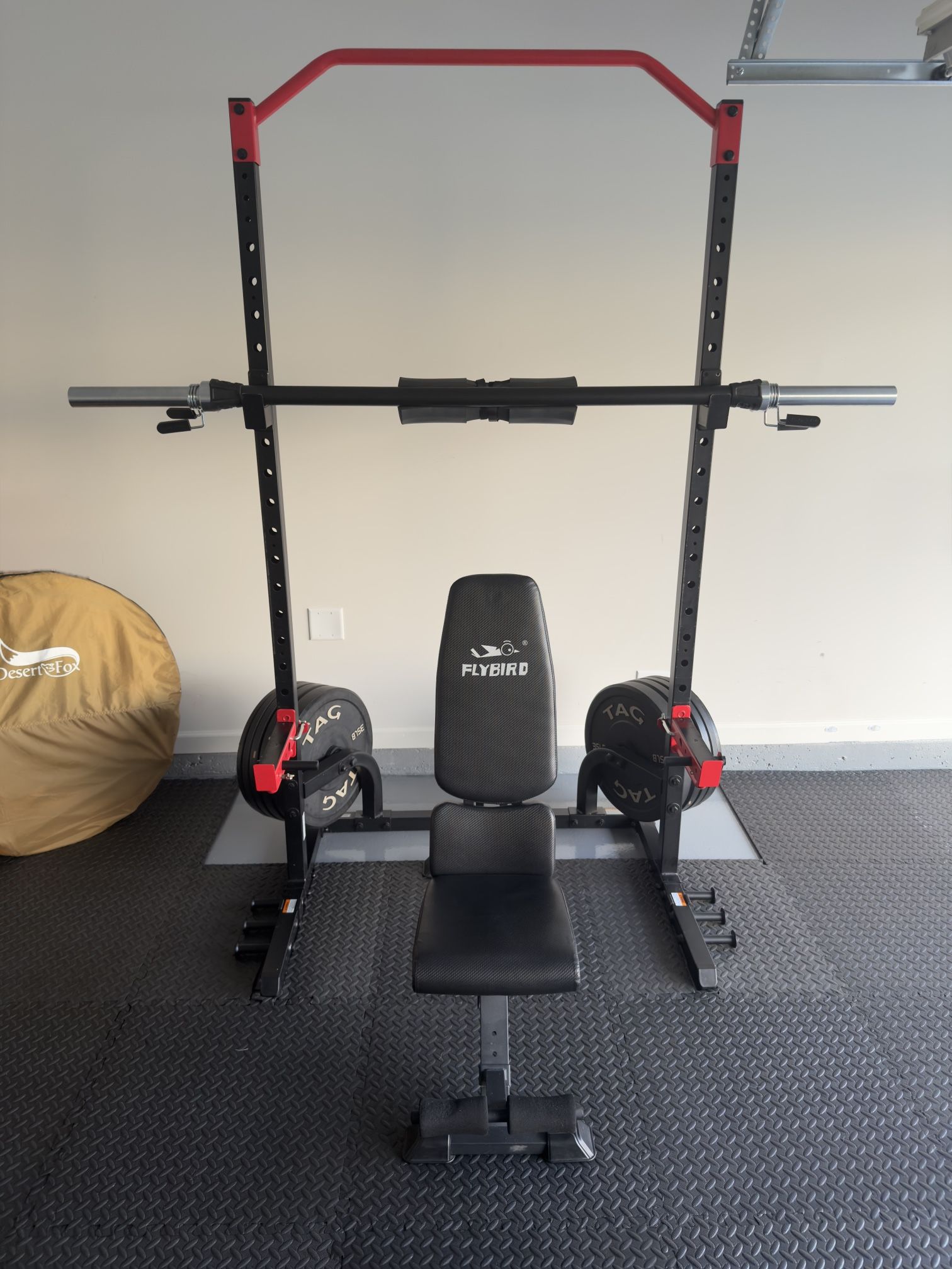 Home Gym Equipment Set – Barbell, Bench, Dumbbells, Plates & More – Great Condition!