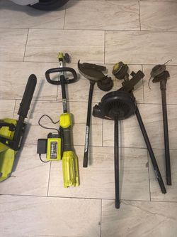 Ryobi Outdoor Power Tool Lot with Accessories
