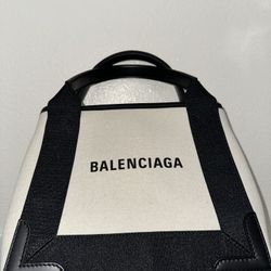 Balenciaga Women’s Navy Small Cabas