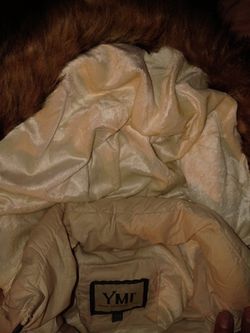 YMI Faux Fur White Coat 