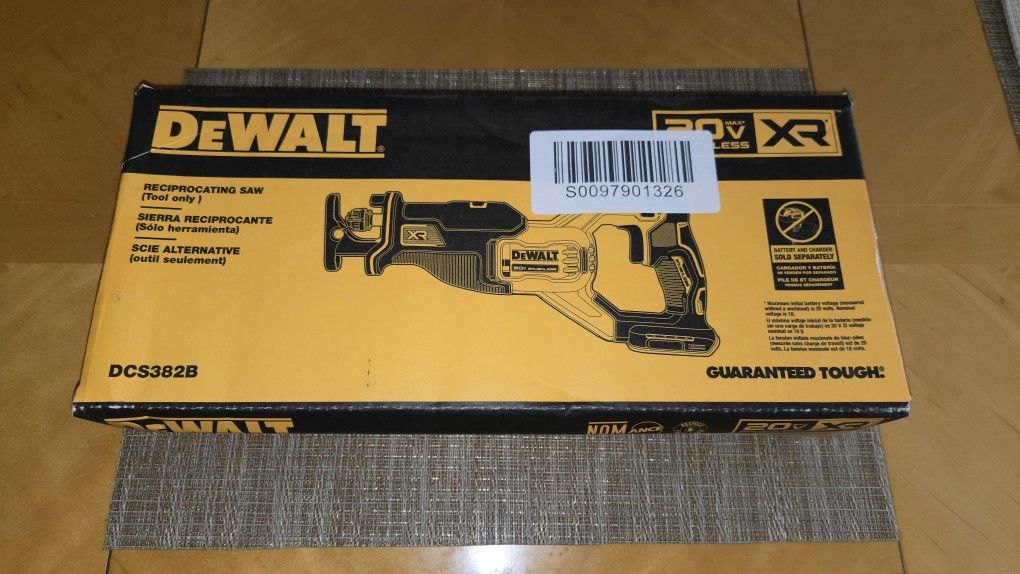 Dewalt XR 20 Volt Max Reciprocating Saw
