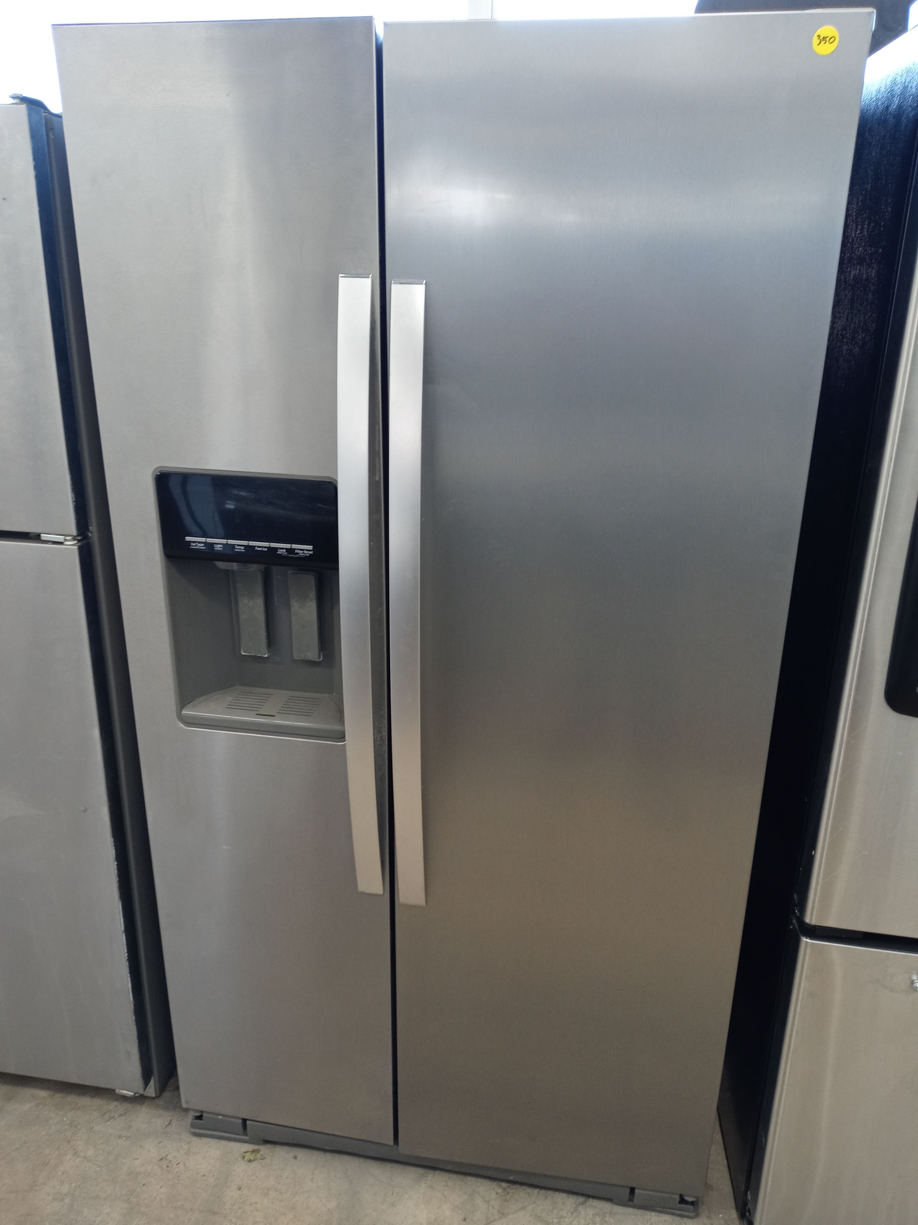 Whirlpool stainless steel side by side refrigerator - Free delivery