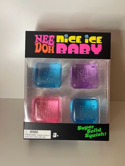 NeeDoh Nice Ice Baby Squish Toy 4-Pack