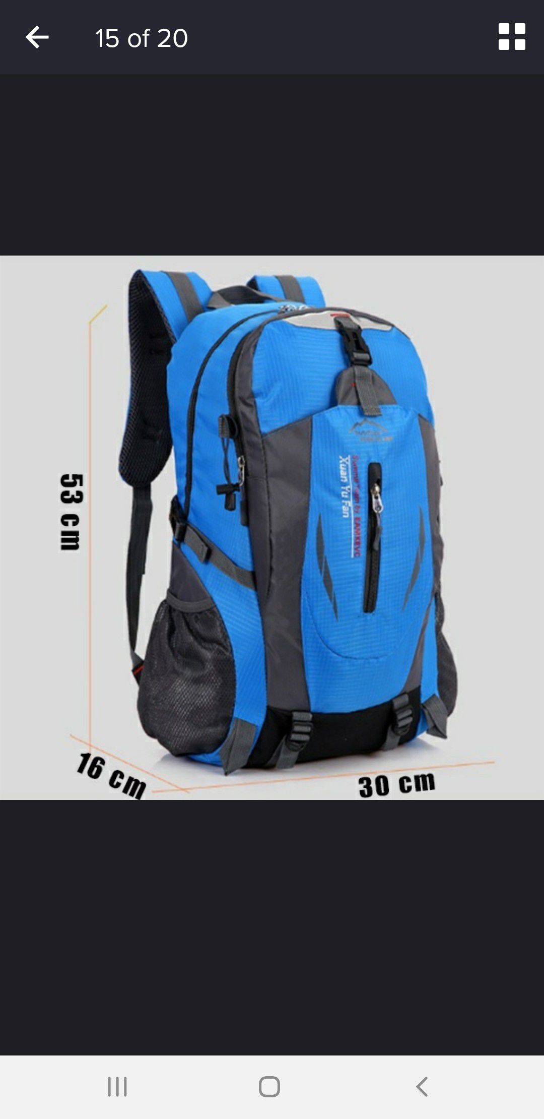40L Outdoor Travel Backpack Sports Bag Camping Backpack Hiking Rucksack Students Backpack Water Resistant Hiking Bag Men Women