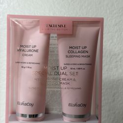 New/ COLLAGEN SLEEPING MASK & Moist Cream