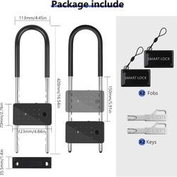 🔥 BRAND NEW Smart U-Lock Bike & Gate Lock w/ Fingerprint, Code & APP (HABLÓ ESPAÑOL) 