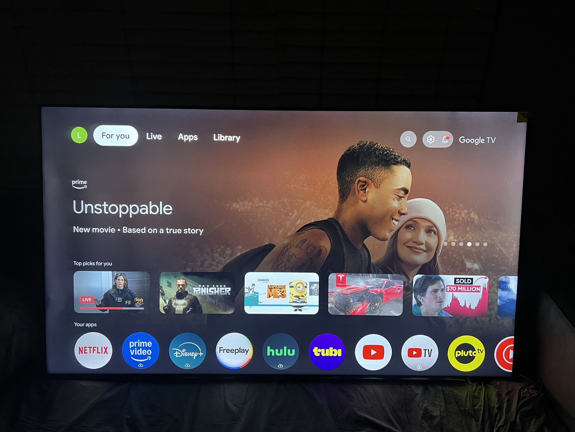 2024 65 Inch 4K Hisense Smart TV