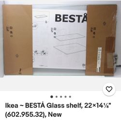 IKEA-besta Glass Shelf