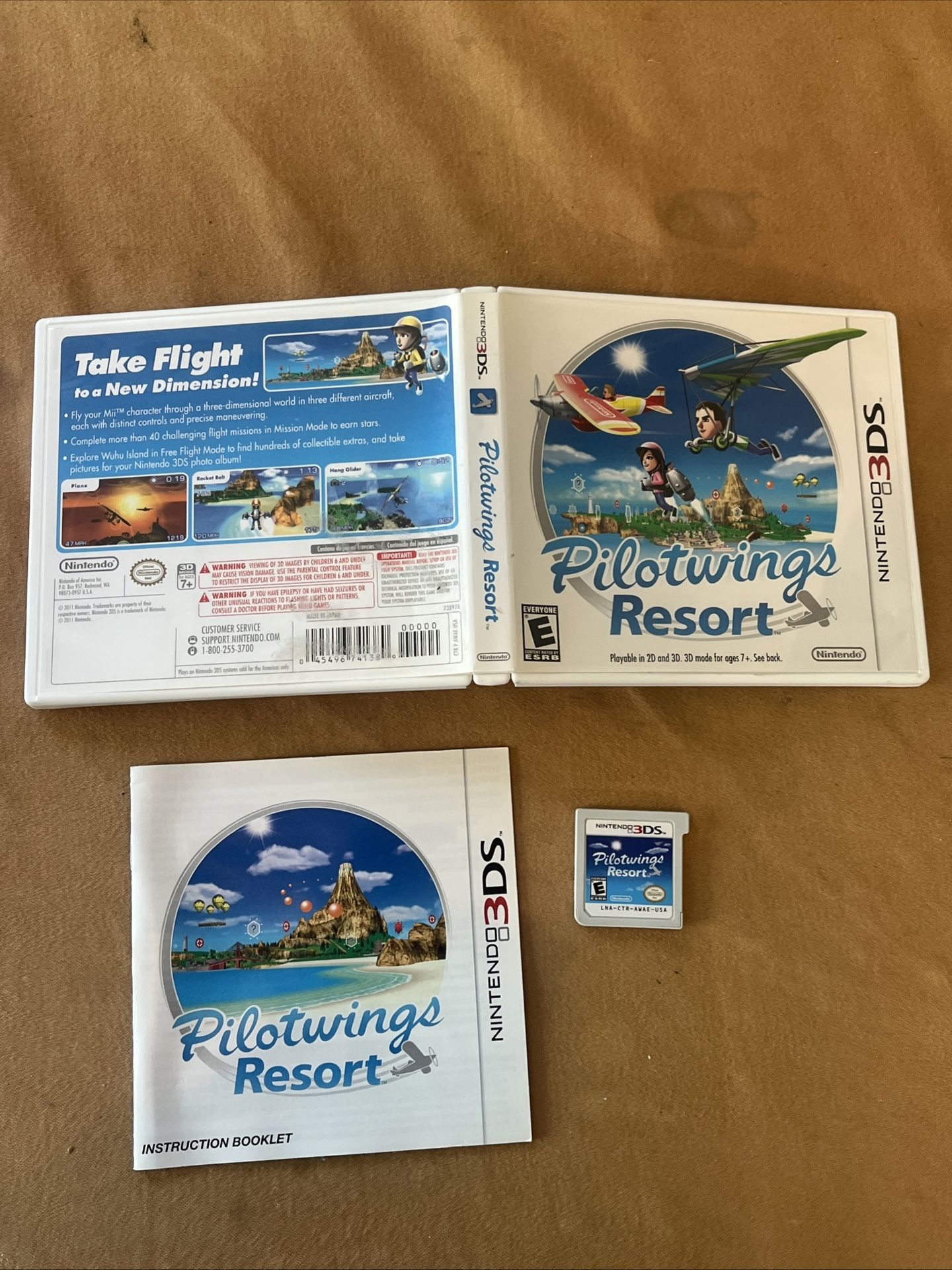 Pilotwings Resort (Nintendo 3DS, 2011) Complete