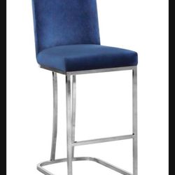 Meridian #708 Navy Blue Counter Height Chair