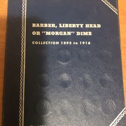 Morgan /Barber Dime Collection As Shown
