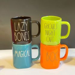 Rae Dunn Halloween mugs set of 4
