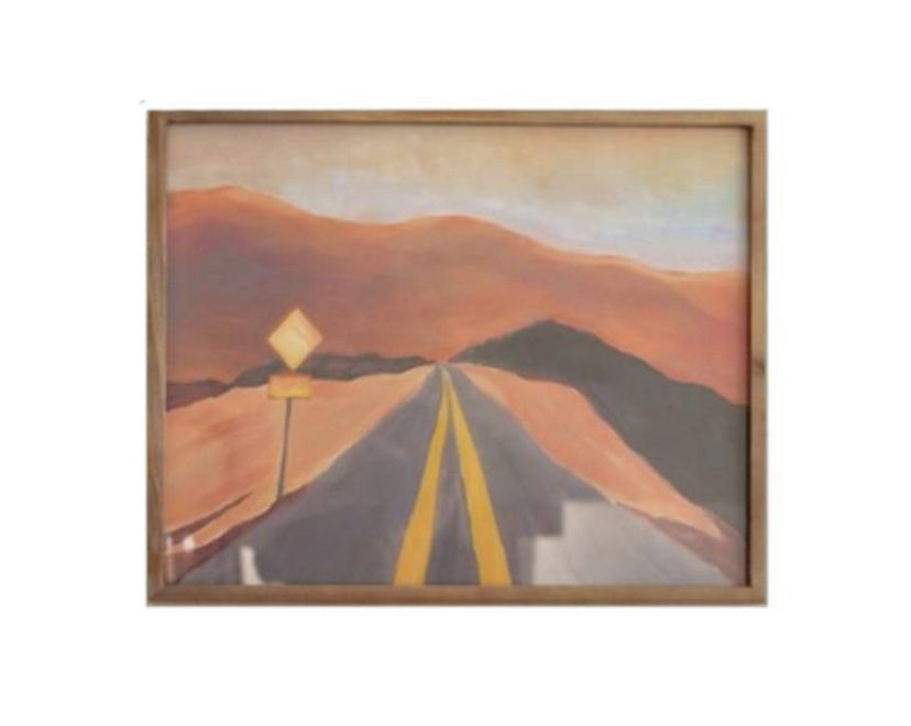 Highway Picture With Glass and Frame 20″ x 16″t