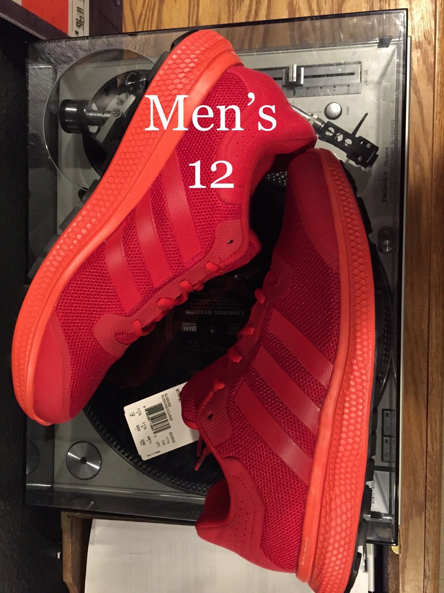 ADIDAS / SOLAR CLOUD Running Shoes COMFORTABLE Kicks / Men's 12 / Brand New w/ Box!! / Red & Solar Orange