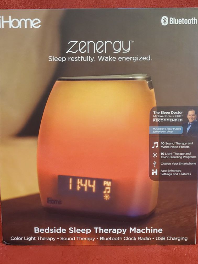 Ihome Zenergy Led Bluetooth Speaker - Sleep Therapy Machine