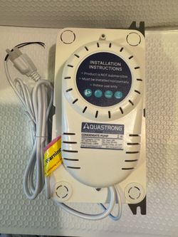 Aqua strong Condensate Pump 1/2 Gal CDS320 110-230v/50-60Hz 80GPM