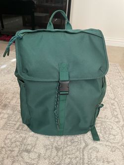 Green travel backpack
