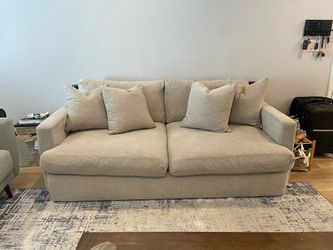 Spacious comfortable couch