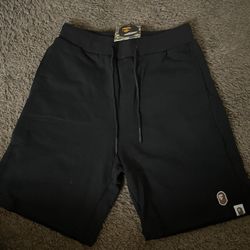 BAPE Black Shorts Size M