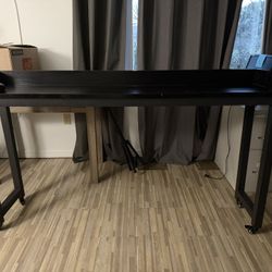Long Thin Table On Wheels 