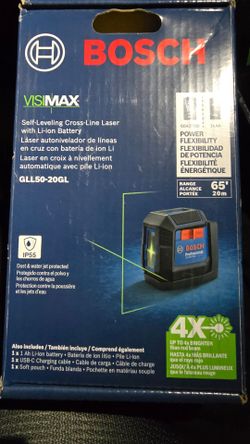 Bosch GLL50-20GL Self-Leveling Cross-Line Laser