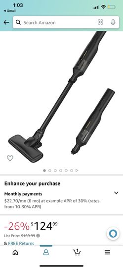 ToolCore V22 Cordless Vacuum Cleaner 22KPa Powerful Suction, Brushless Motor,Convertible to Handheld Vac for Car Hard Floor Carpet&Pet Hair, LIFEBMS B