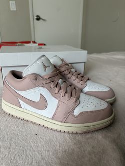 Wmns Nike Air Jordan 1 Low White/pink Oxford-sail