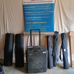 Trade show signs and hard case