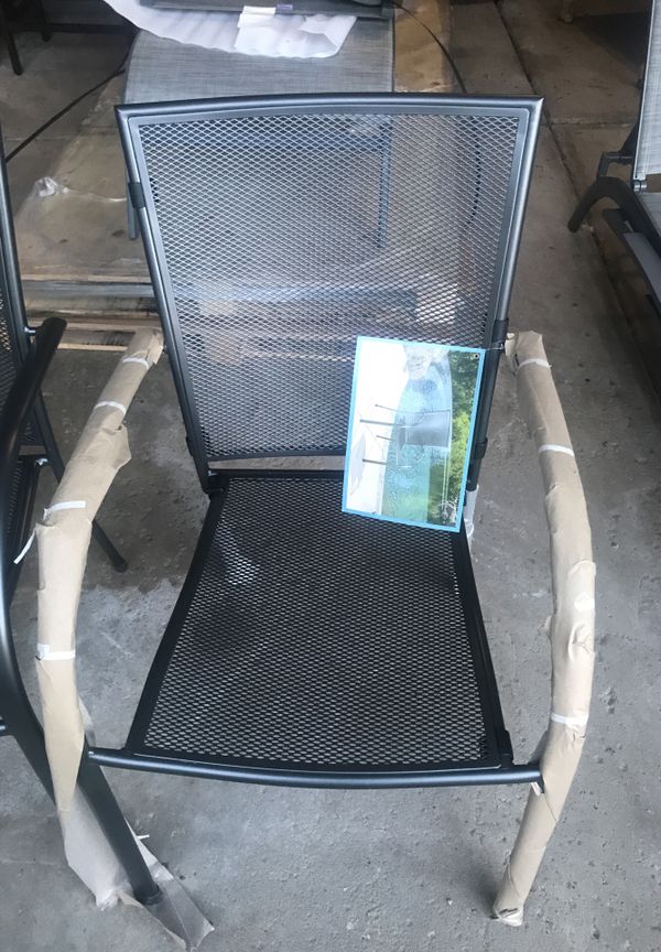 NEW Sunvilla Stacking bistro mesh chair patio for Sale in Orland Park, IL OfferUp