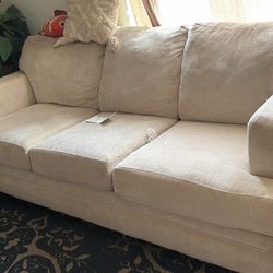 2 White Sofas 