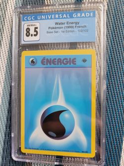 1999 CGC Graded  Water Energy French Base Set 