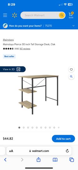 Tall Tan Desk