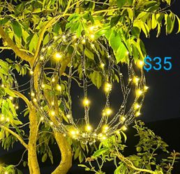 Metal Hanging Tree Sphere