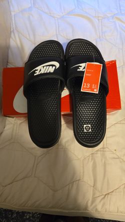 Black Nike Slides