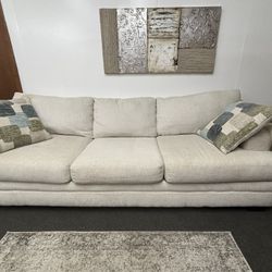 8FT Oversized Couch – Clean & Soft