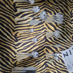 70 Piece 24kt Gold Dipped Silver Ware $100