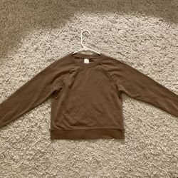 Semi New H&M Basics Tan Women’s Crewneck Sweater Size XS