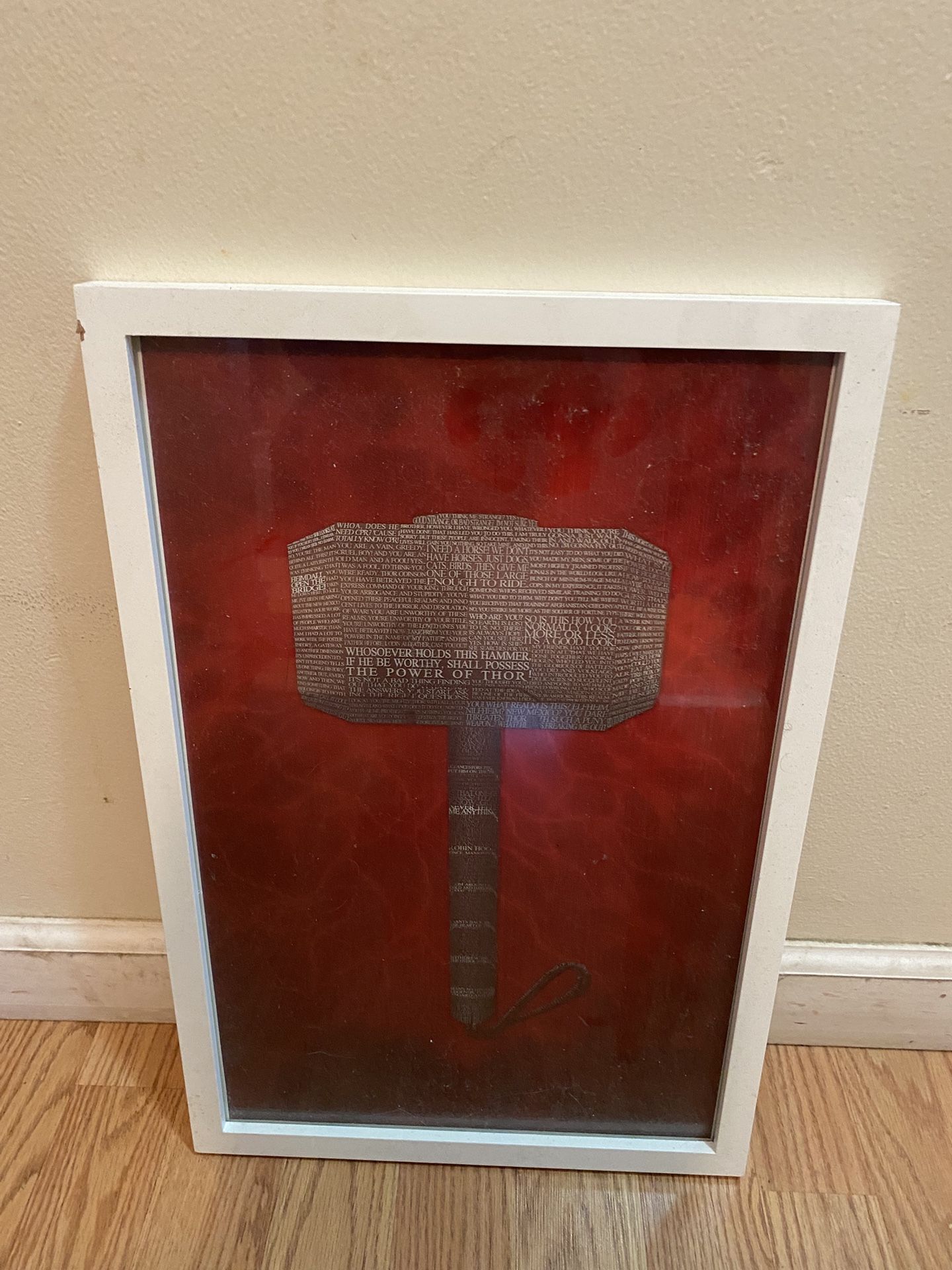 Framed Marvel Poster/ Read Description