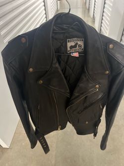 Vintage California Creations Leathers Motorcycle Jacket