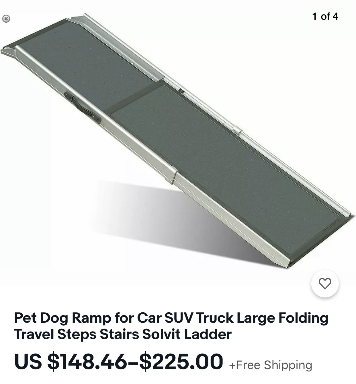 Large size extendable dog ramp