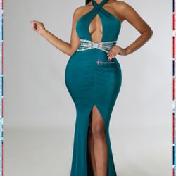 Venus Jade Gown Dress